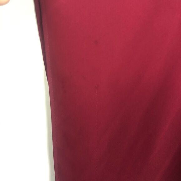 ADRIENNE | NWT Burgundy Sheer Oversized Top Large - Picture 4 of 6